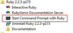 ruby lancer command prompt